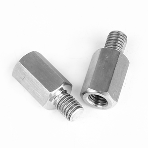 M2.5 đánh bóng thép không gỉ al6063 ren tay áo thanh Stud Rod khớp nối Nut Nam để nữ standoff vít để xử lý nước - Product Image 2