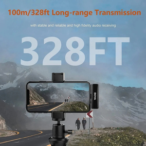 Boyalink sans fil Lavalier revers Microphone pour I phone <span class=keywords><strong>Android</strong></span> Dslr caméra Youtube Live Streaming <span class=keywords><strong>enregistrement</strong></span> <span class=keywords><strong>Audio</strong></span> pour Bo ya - Product Image 3