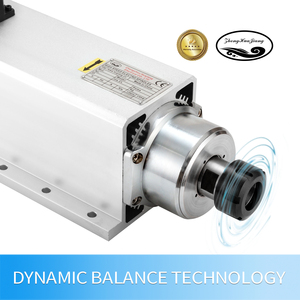 Moteur de broche CNC refroidi par air Zhong Hua Jiang ER32 7,5 kW à 4 roulements 220 V/380 V avec embout BT30 pour machine de gravure CNC - Product Image 3