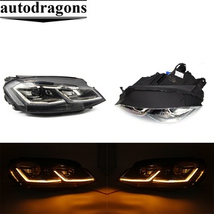 Phares LED Golf 7 MK7.5 2013-2017, DRL, lentille bi-xénon, accessoires de phares Golf 7 Mk7, style automobile - Product Image 6