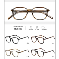 Monture de lunettes en acétate avec plusieurs couleurs, motifs et styles, monture optique tendance