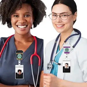 Krankenschwester-Insignienrolle, Insignienhalter mit einziehbarem Clip, Krankenschwesterzubehör für die Arbeit