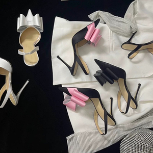Bow Dames Schoenen Stiletto Pumps Fashion Slingback Women High Heels <b>Shoes</b> for Lady - Product Image 6