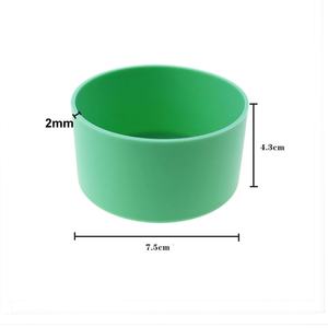Venta caliente silicona Bpa libre silicona sublimación globo vaso botella antideslizante taza inferior accesorios taza manga - Product Image 4