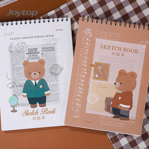 Joytop JT-102996 Blocco da Disegno A4 con Spirale Superiore Personalizzato Bear Academy per Artisti - Product Image 5