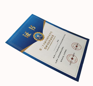 Tùy chỉnh A4 an ninh giấy chứng nhận chuyên nghiệp Fancy giấy bù đắp in với biểu tượng tùy chỉnh cho kinh doanh & văn phòng sử dụng - Product Image 2