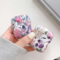 Fleurs étui pour écouteurs pour AirPods 4 Pro étuis mignon coloré Vintage dur PC lisse housse de protection pour AirPod 3 Air Pods étui