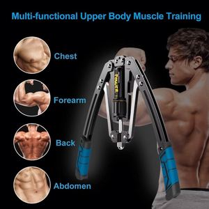 Extenseur de poitrine réglable, entraîneur musculaire, équipement de fitness, 22-440 lbs, renforcement des mains, Power Twister hydraulique, exercice pour les bras - Product Image 5