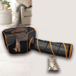 Parc extérieur à une touche <span class=keywords><strong>pour</strong></span> chats et chiens 6-en-1 avec tente carrée résistante au soleil, aire <span class=keywords><strong>de</strong></span> <span class=keywords><strong>jeux</strong></span> d'exercice <span class=keywords><strong>pour</strong></span> animaux <span class=keywords><strong>de</strong></span> compagnie <span class=keywords><strong>pour</strong></span> chats et furets - Product Image 4