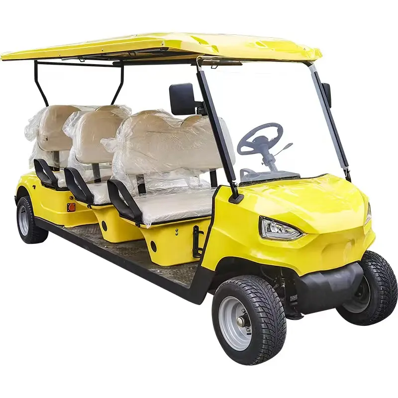 Evolution 48v Electric 8seat Golf Cart Gas Steel Customize Ce White Electric Scooter Price 24V 7 - 8 5KW AC Motor