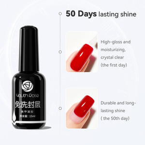 Vernis à ongles gel fonctionnel Youth Rose 15 ml en gros pour salon de manucure, couche de finition haute brillance, couche de base résistante, <span class=keywords><strong>durcisseur</strong></span>, vernis à ongles gel UV - Product Image 3