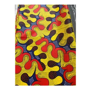 Vente en gros tissu africain imprimé à la cire 100% coton tissu africain ciré Ankara tissu pour robe de femme