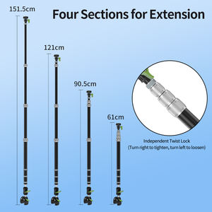 Perche à selfie réglable à vue à la <span class=keywords><strong>première</strong></span> personne, support de caméra d'action 360, support de moto pour accessoires de caméra Insta 360 - Product Image 3