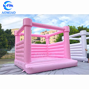 Tuyệt vời giá nhà máy màu hồng đám cưới bouncy lâu đài ngoài trời Inflatable Bouncer nảy nhà màu hồng nhảy lâu đài cho trẻ em - Product Image 3