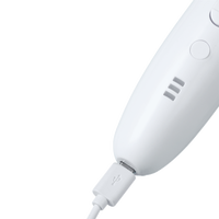 Lime à ongles électrique rechargeable automatique pour animaux de compagnie avec éclairage LED, faible vibration, faible bruit, pour chiens et chats, en plastique, deux vitesses