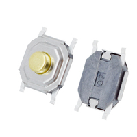TS5215A 4*4*1.5 cuivre tête bouton poussoir on off interrupteur tactile à quatre pieds puissance SMD interrupteur tactile spot ROHS
