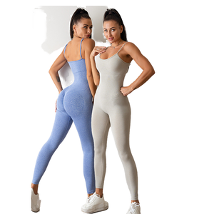 Mono Deportivo Sin Costuras para Mujer, Traje de Yoga de Una Pieza, Ropa Deportiva Activa - Product Image 1