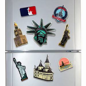Aimant de réfrigérateur personnalisé en métal émaillé en alliage de zinc avec logo et design 3D de souvenir de ville - Product Image 4