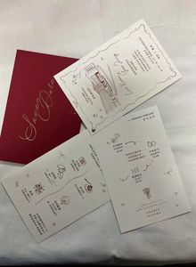 Invitations personnalisées imprimées pour mariage, <span class=keywords><strong>anniversaire</strong></span>, baby shower, entreprise - Product Image 6