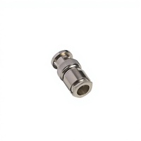 Adaptateur coaxial RF BNC femelle vers mâle à angle droit 90 degrés, en cuivre, 1P 10A, boîtier en laiton IP60