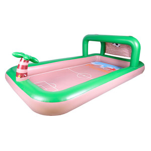 <span class=keywords><strong>Piscine</strong></span> gonflable <span class=keywords><strong>pour</strong></span> enfants en PVC, design football de plage d'été, grande <span class=keywords><strong>piscine</strong></span> extérieure avec palmiers, logo couleur personnalisé - Product Image 2