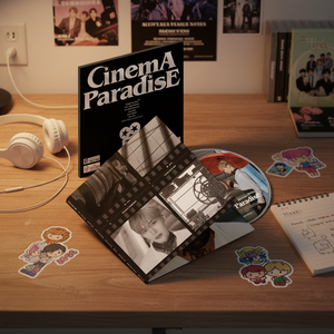 ZEROBASEONE K-Pop DigiPack 4th Mini Album CINEMA PARADISE Popular Folded <b>Poster</b> and Electronic Publications Stickers - Product Image 3