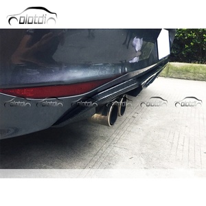 R Style Carbon Fiber Rear Bumper Fins Spoiler Wing Lip <b>Splitter</b> Diffuser for Volkswagen VW Golf 7 MK7 - Product Image 5