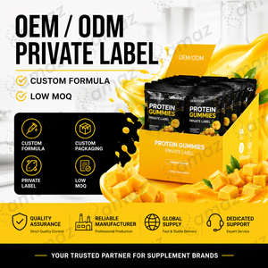 Gommose Proteiche OEM ODM Senza Zucchero, Orsetti Gommosi ad Alto Contenuto Proteico, Etichetta Privata, Gusto Personalizzato, Fabbrica di Nutrizione Sportiva - Product Image 4