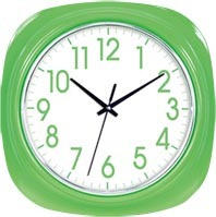 Arancione cornice di piazza colorato <span class=keywords><strong>orologio</strong></span> da parete decorazione <span class=keywords><strong>orologio</strong></span> da parete di fabbrica - Product Image 3