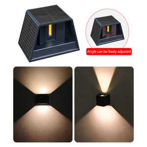 Lámpara Solar de Pared IP65 Impermeable con 2 LED de Luz Cálida, Batería de 1800mAh, Control de Luz, Lámpara Solar <span class=keywords><strong>Exterior</strong></span> para Jardín y Patio - Product Image 1
