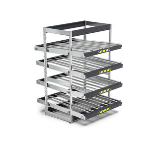 Fami Kanban FIFO ST1402 1400x1509x2009mm crémaillère dynamique avec 4 cadres inclinés - Product Image 1