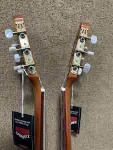 Guitarra clásica de 36 pulgadas con tapa sólida de abeto, fondo y lados de caoba, hecha a mano con cuerdas de nailon, para adultos y principiantes. - Product Image 4