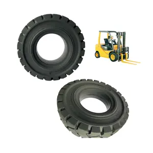 越南供应商提供的以天然橡胶为材料的叉车用实心橡胶轮胎700-12三层橡胶结构
