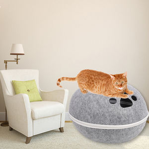 Cama para Mascotas Plegable de Fieltro Duro con Funda Extraíble y Lavable para Gatos y Perros - Product Image 3