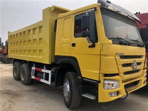Howo <span class=keywords><strong>Tipper</strong></span> 40Ton 12 Roda <span class=keywords><strong>8X4</strong></span> Dumper <span class=keywords><strong>Hino</strong></span> Kapasitas Beban Truk Sampah Bekas dengan Trailer Penuh - Product Image 4
