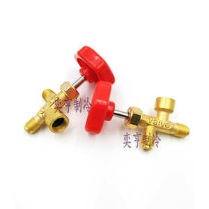 Refrigerant Charging Valve Brass Manual For Air Conditioner <b>Refrigerator</b> Repair Low Temperature Use - Product Image 1