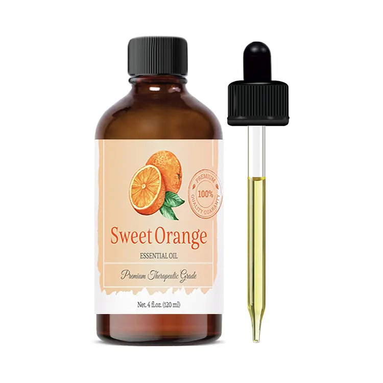 MSDS 100% Pure Organic Top Quality Premium Sweet Orange Oil Food Addition Fruit Extract 120 ml Orange Oil