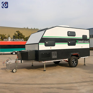 Remorque de camping hybride CAMPTRL, côtés rigides <span class=keywords><strong>en</strong></span> <span class=keywords><strong>toile</strong></span>, lits pliants, légère, capable de rouler hors route - Product Image 4