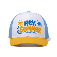 Casquette Trucker ToughRhino Custom Richardson 112 à 6 panneaux, dos en maille, visière incurvée, broderie 3D en relief, casquette d'été tropicale pour la plage