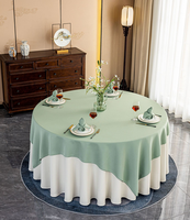 Fournitures d'usine en gros, nappes de table d'hôtel personnalisées, nappe de table à manger en polyester, imperméable, durable, banquet, restaurant