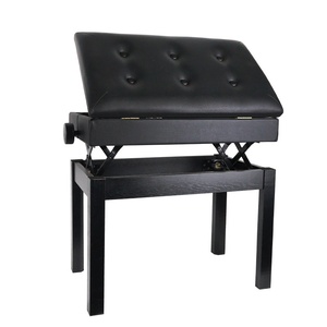 Banco de <span class=keywords><strong>piano</strong></span> hidráulico con elevación, individual, con compartimento <span class=keywords><strong>para</strong></span> libros, <span class=keywords><strong>silla</strong></span> de práctica <span class=keywords><strong>para</strong></span> adultos, asiento de esponja engrosada, accesorio transfronterizo - Product Image 6