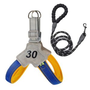 Tali kekang anjing dada reflektif, tipe Y, nyaman, bersirkulasi, kekang anjing untuk hewan peliharaan - Product Image 1