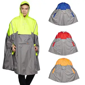 Hooded Rain Poncho Bicycle Waterproof Raincoats Cycling Jacket for Men Women Adults Rain Cover Fishing Climbing