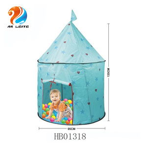 Tente de jeu de château de princesse rose Tente de jouet pop-up pliable conçue à la mode avec des boules en polyester Jouet de sport élégant - Product Image 3