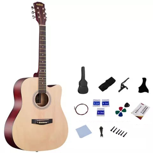 Ensemble de guitares acoustiques en bois massif, guitares acoustiques de <span class=keywords><strong>41</strong></span> pouces - Product Image 2