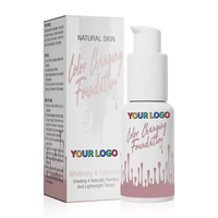 Fond de Teint Professionnel Waterproof Couleur Changeante Effet Peau Nue Contrôle du Sébum Tenue 24H Flacon Pompe 30ML Cosmétique Marque Blanche
