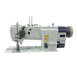 Máquina de coser plana de alta resistencia con triple arrastre, corte automático de cuero y accionamiento directo para materiales gruesos - Product Image 3
