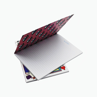 Nouveaux cahiers à reliure agrafée écologiques au design personnalisé, pages lignées pour une écriture fluide, option de logo personnalisé, couverture en papier pour usage scolaire