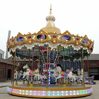 Manège de fête foraine 24 places, carrousel de luxe à thème, manèges de parc d'attractions à vendre