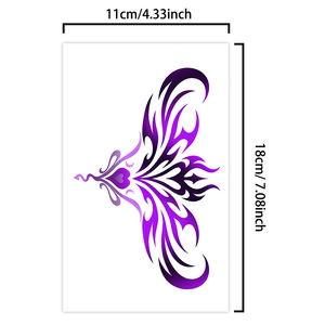 CC último realista colorido tatuajes temporales arte corporal flor cuello Sexy súcubo cintura clavícula vientre tatuajes temporales - Product Image 6